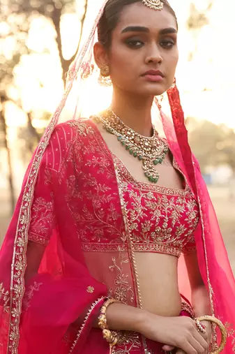 Hexagon Lehenga