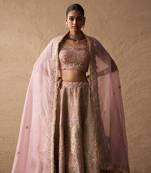 Pink Cutdana Lehenga