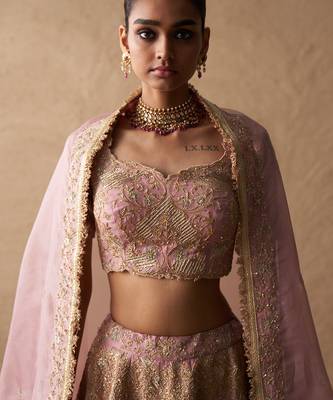 Pink Cutdana Lehenga 2