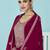 Magenta Embroidered Georgette Trendy Salwar Suit