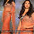  Deepika padukone orange fancy designer stylish saree with blouse