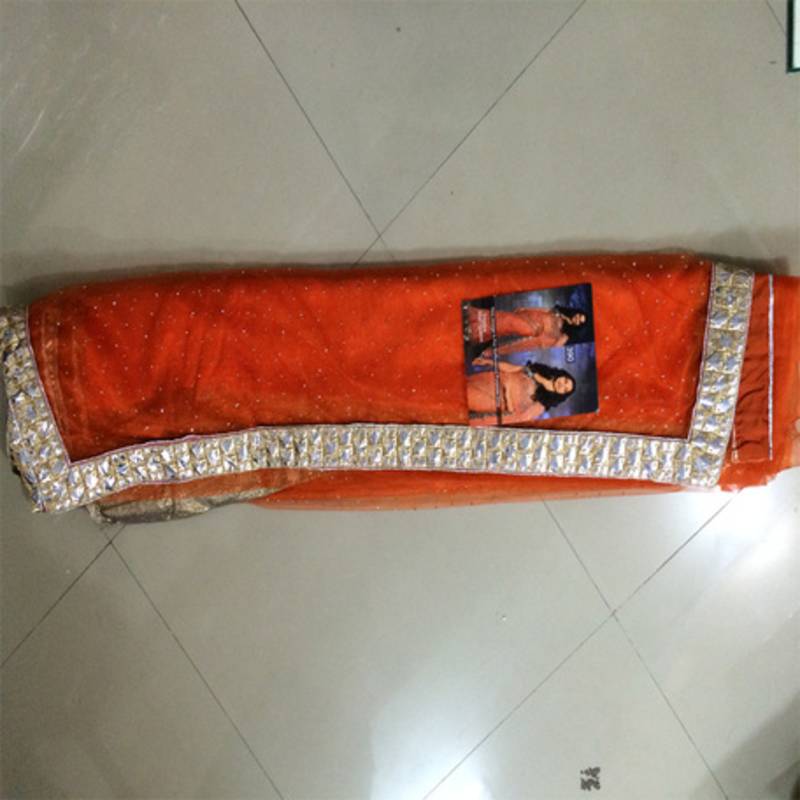 Deepika padukone orange fancy designer stylish saree with blouse