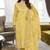 Maheshwari viscose silk Embroidred Suit in Yellow