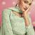 Designer Georgette Suit in Sea Green with Sequins Work