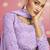 Designer Georgette Suit in Mauve with Sequins Work