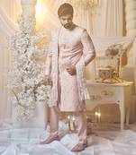 Sea Shell Pink Carnation Sherwani Set