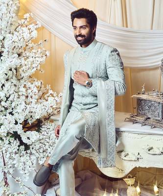 Silver Charm Decor Sherwani Set 2