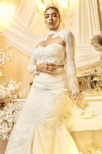 Chantilly White Skirt Set