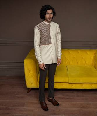 British Taupe Patch Shirt 1