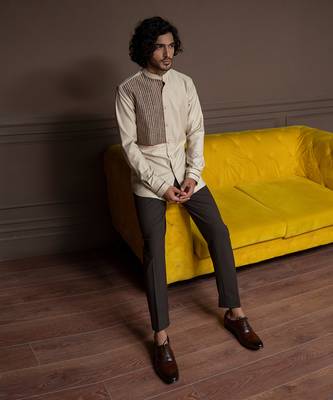 British Taupe Patch Shirt 2