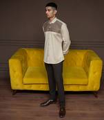 British Taupe Patch Cross Patch Shirt