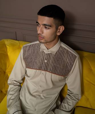 British Taupe Patch Cross Patch Shirt 2