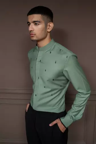 Autumn Sage Speckle Shirt