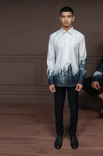 Ivory Midnight Forest Shirt