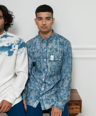 Reverie Blue Distressed Shirt 2