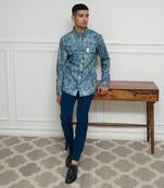 Reverie Blue Distressed Shirt