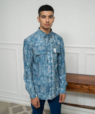 Reverie Blue Distressed Shirt 3