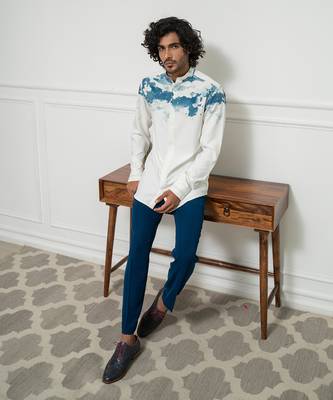 Reverie Blue Smog Shirt 1
