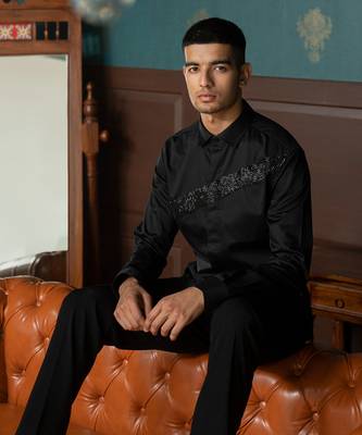 Ebony Black Streak Shirt 2