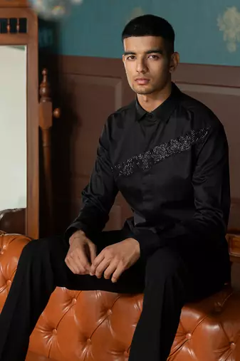 Ebony Black Streak Shirt