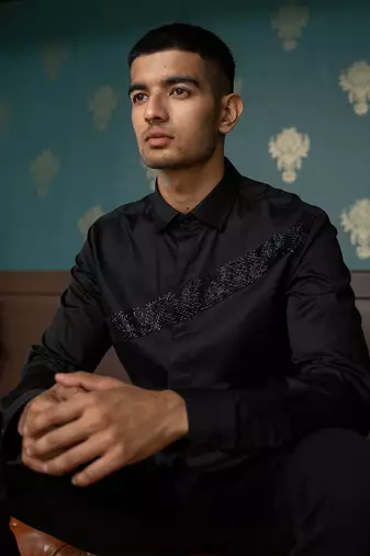 Ebony Black Streak Shirt