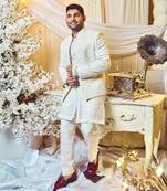 Seashell White Open Jacket Set