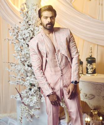 Seashell Pink Open Jacket Set 3
