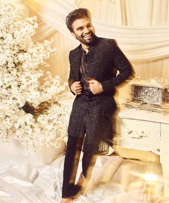 Ebony Black Anchor Open Jacket Set 2