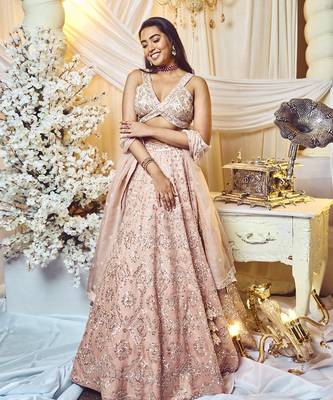 Primrose Pink Diamond Lehenga Set 3