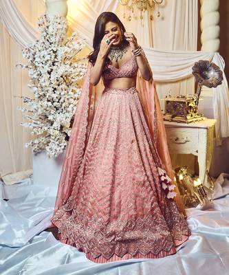 Quartz Pink Deco Lehenga Set 2