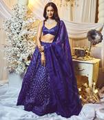 Berry Blue Cadence Lehenga Set