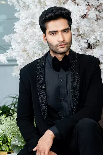 Celeste Black  Blazer And Pant Set