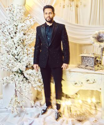 Ebony Black Flux Blazer Set 3