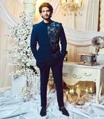 Prussian Blue Bandhgala Set