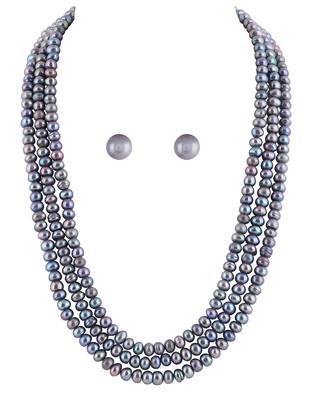 Real Natural Hyderabadi pearls Set 2