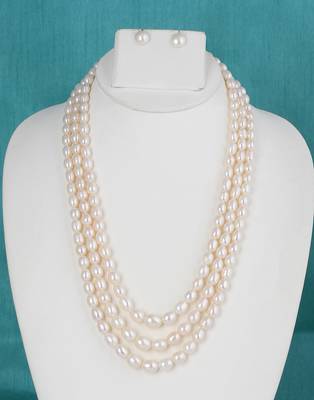 Real Natural Hyderabadi pearls Set 1