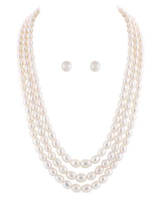 Real Natural Hyderabadi pearls Set 2