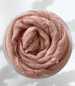 Peach woven cotton hijab