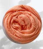 Coral woven cotton hijab