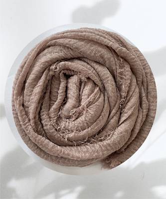 Pink woven cotton hijab 1