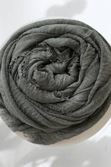 Grey woven cotton hijab