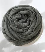 Grey woven cotton hijab