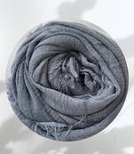 Blue woven cotton hijab