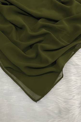 Green woven georgette hijab