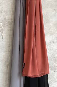 Red woven georgette hijab