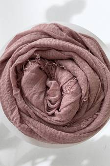 Mauve woven cotton hijab