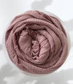 Mauve woven cotton hijab