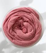 Rose woven cotton hijab