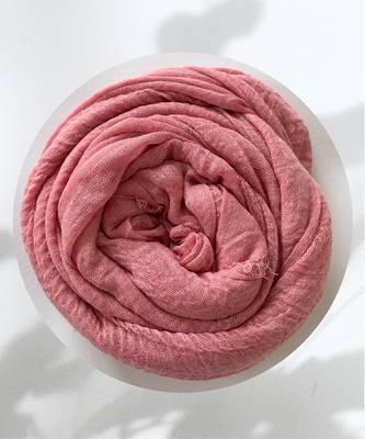 Rose woven cotton hijab 2