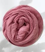 Light-mauve woven cotton hijab